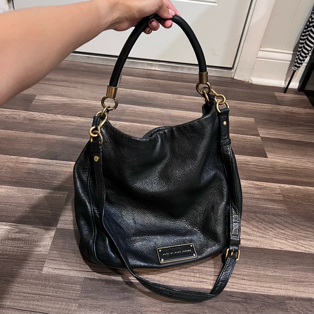 Marc by Marc Jacobs Too Hot To Handle Hobo Black Leather Women's Bag